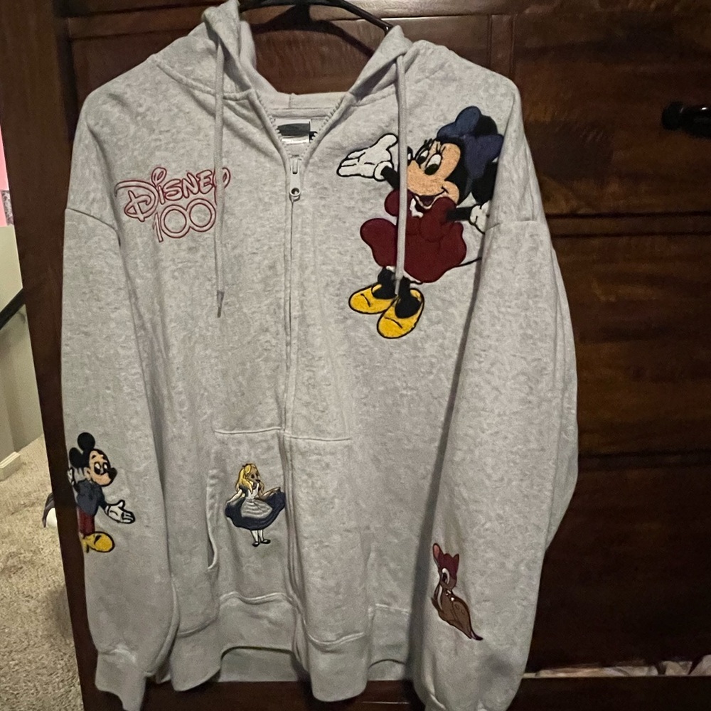 Disney Zip up Jacket with Embroidered characters.